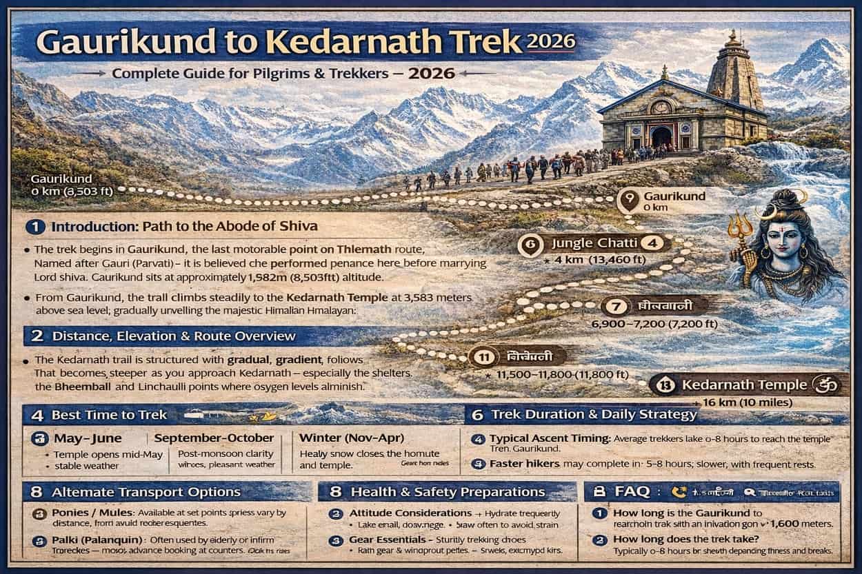 Gaurikund to Kedarnath Trek